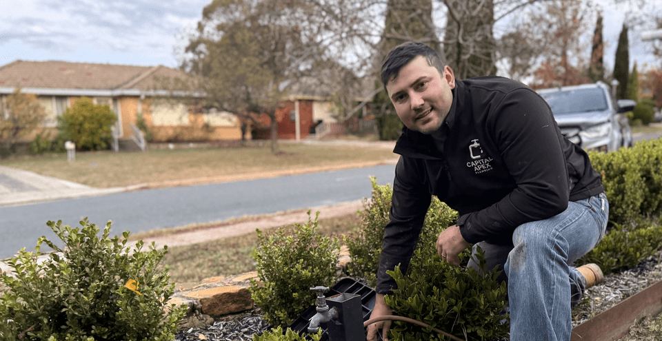 Garden plumbing work